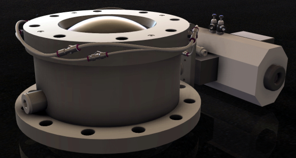 Dome valve with pressurized seal