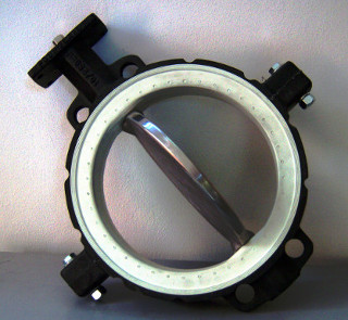Butterfly valve with inlfatable seal